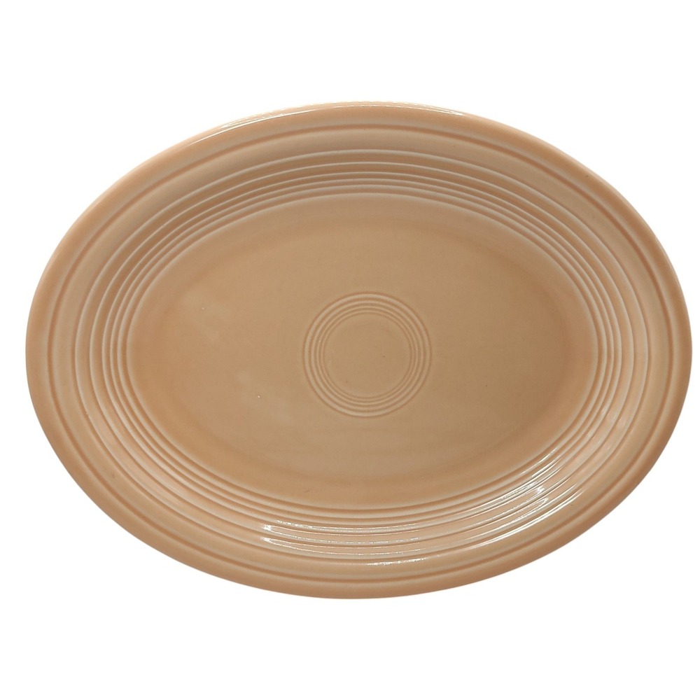 Fiestaware Apricot Peach Oval Platter Fiesta Serving Dish Homer‎ Laughlin